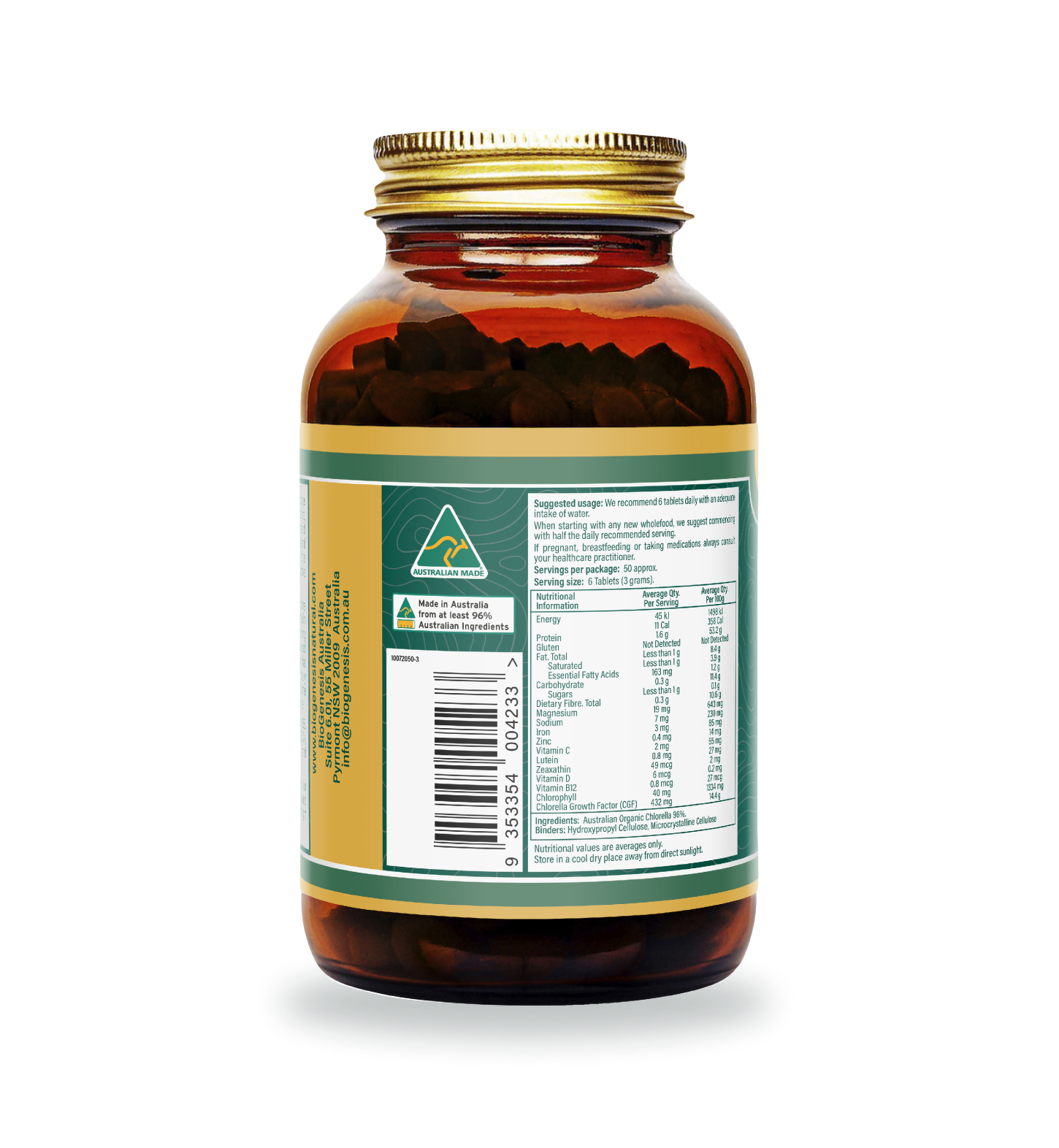 Australian Organic Chlorella