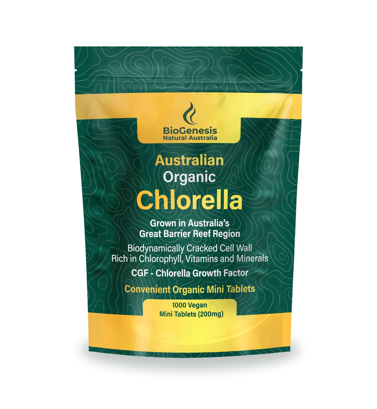 Australian Organic Chlorella Mini Tablets, 1000