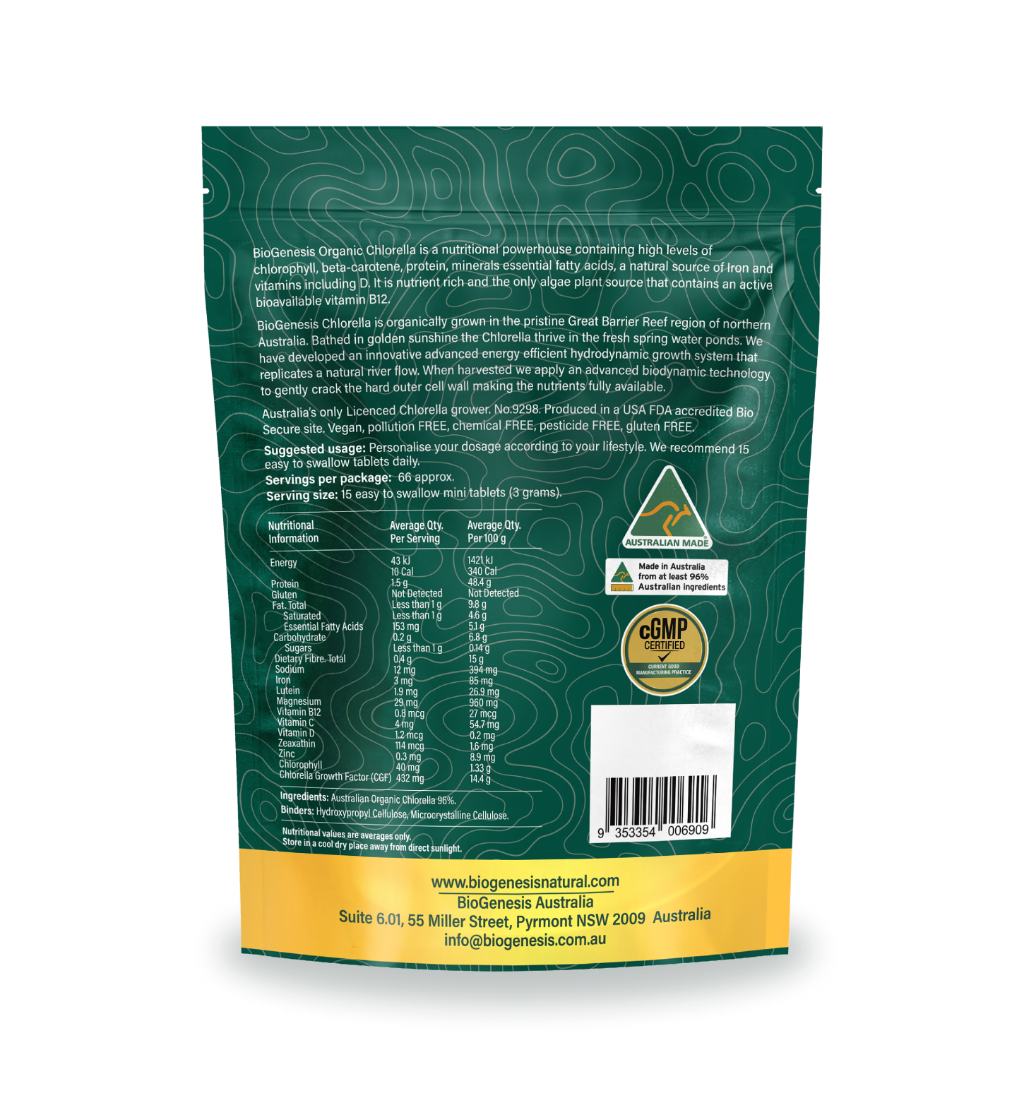 Australian Organic Chlorella
