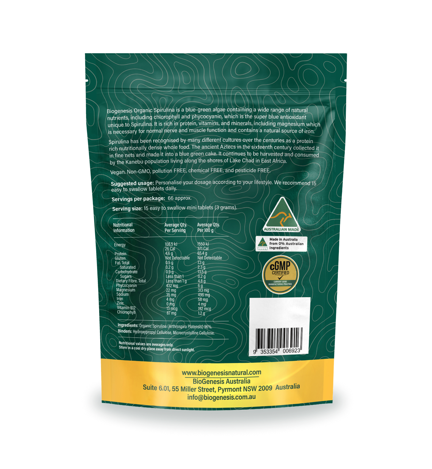 BioGenesis Organic Spirulina