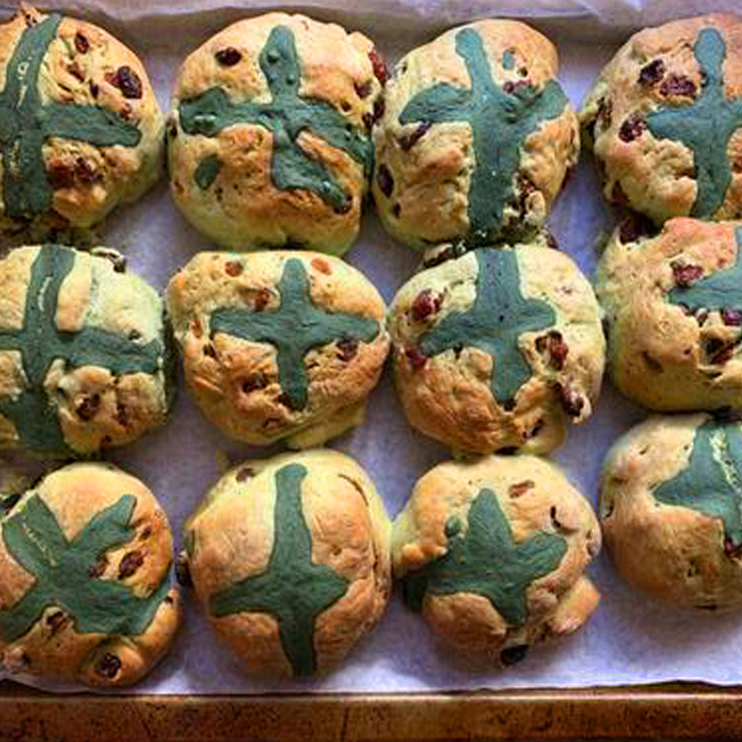 Chlorella Hot Cross Buns | Easter Recipes - BioGenesis