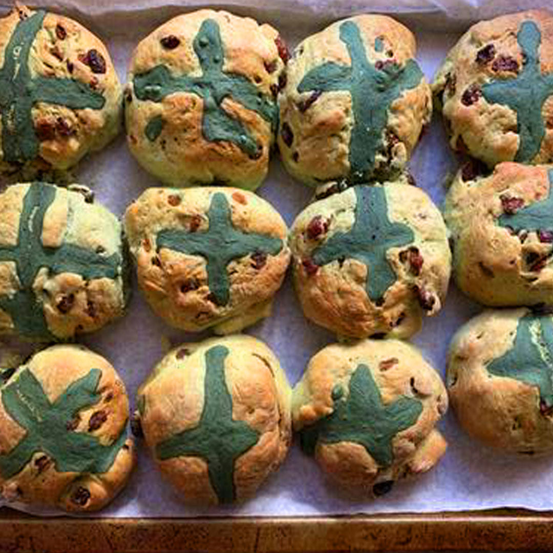 Chlorella Hot Cross Buns | Easter Recipes - BioGenesis