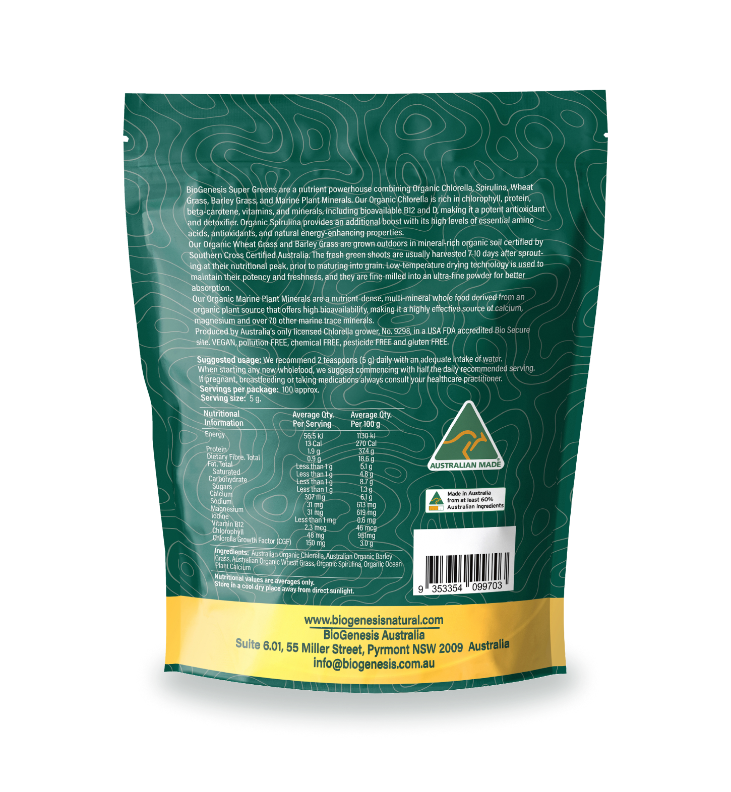 Australian Organic Super Greens