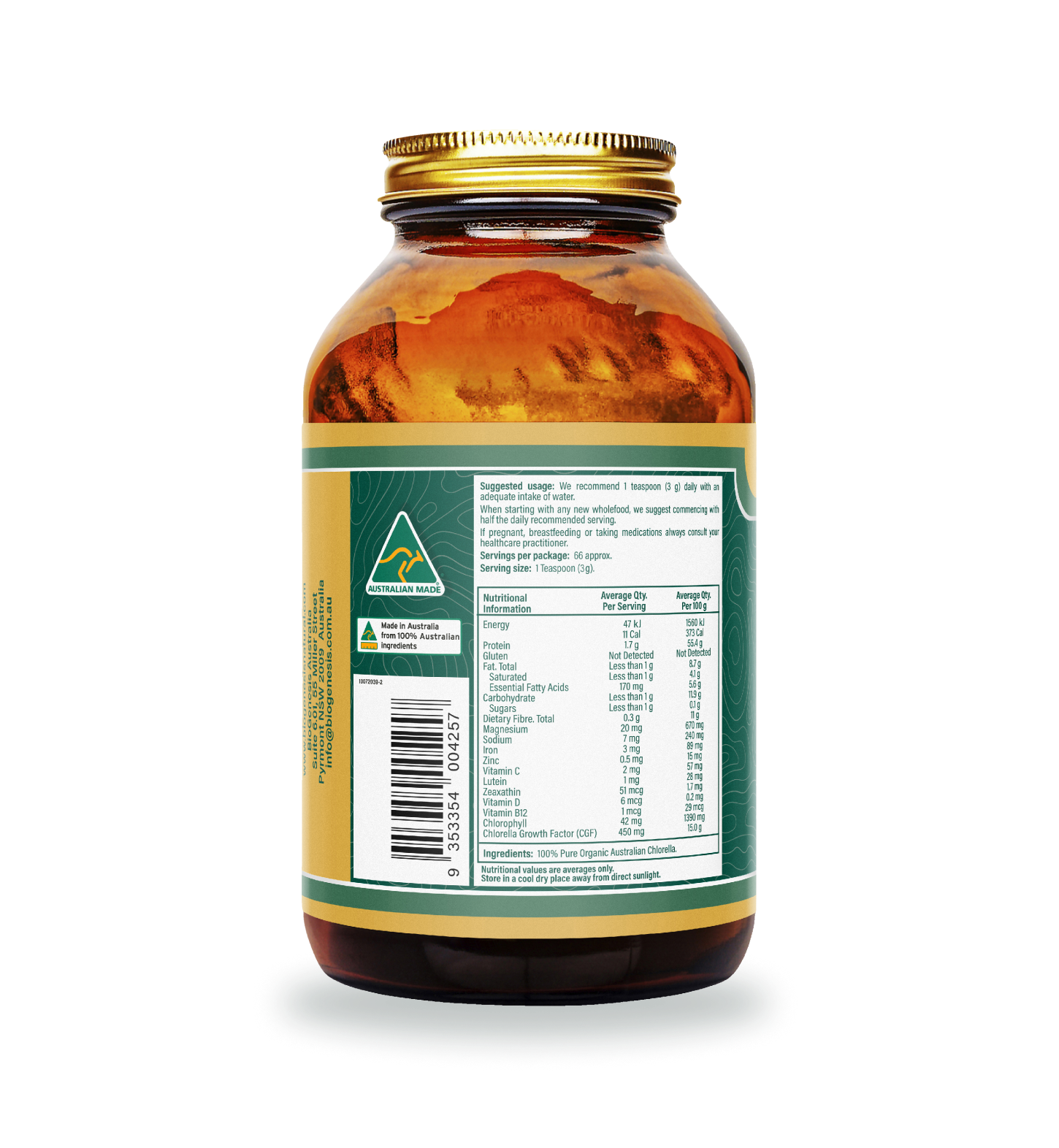 Australian Organic Chlorella