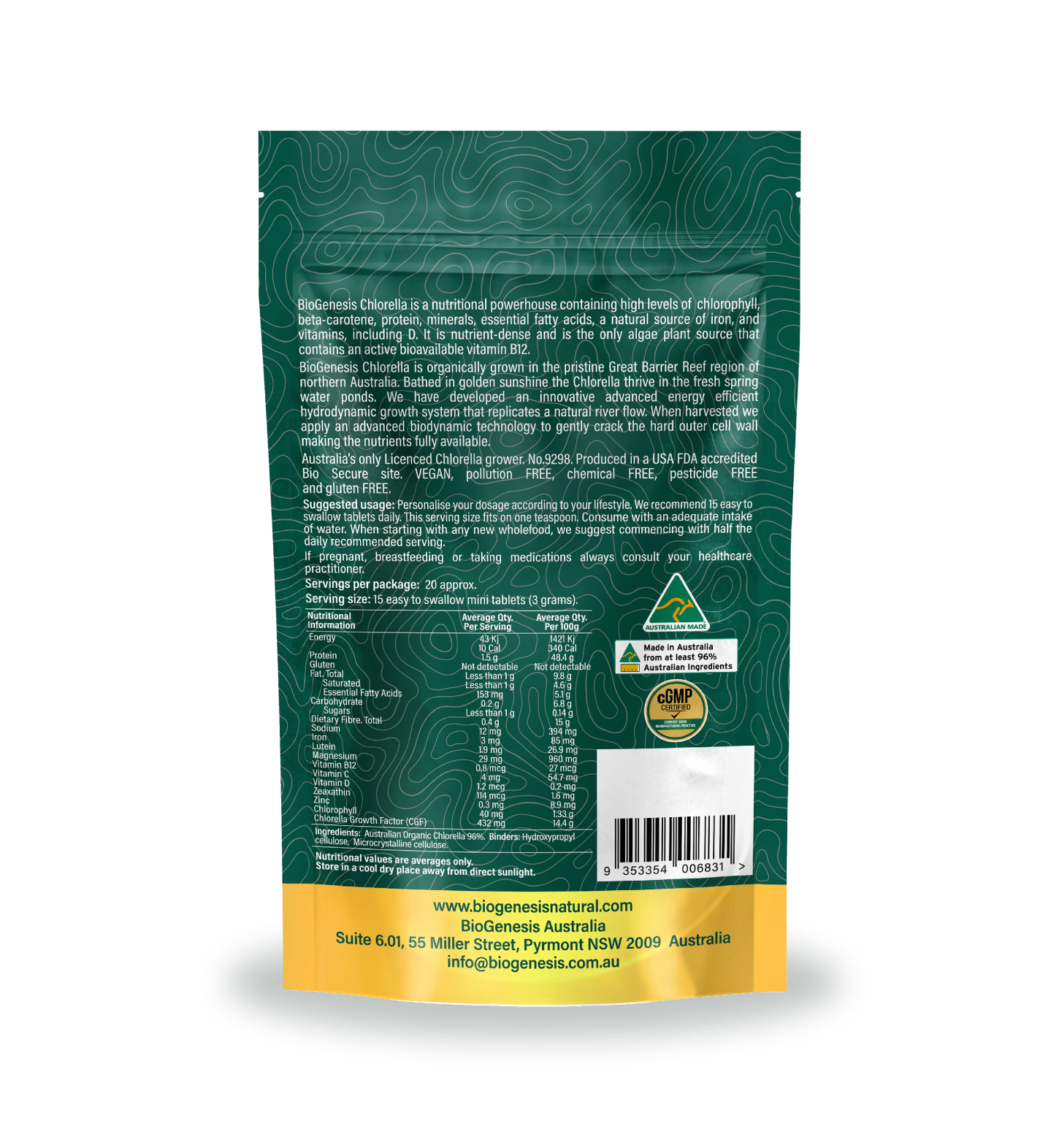 Australian Organic Chlorella