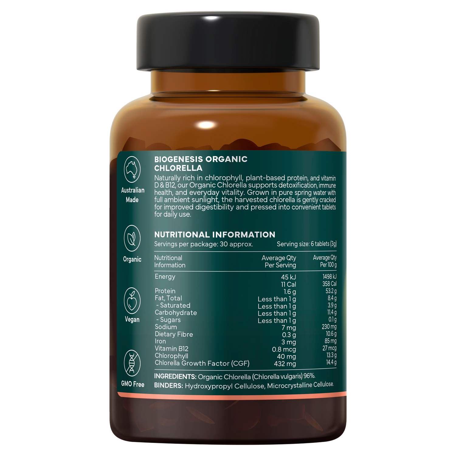 Organic Chlorella Tablets – 180 & 600