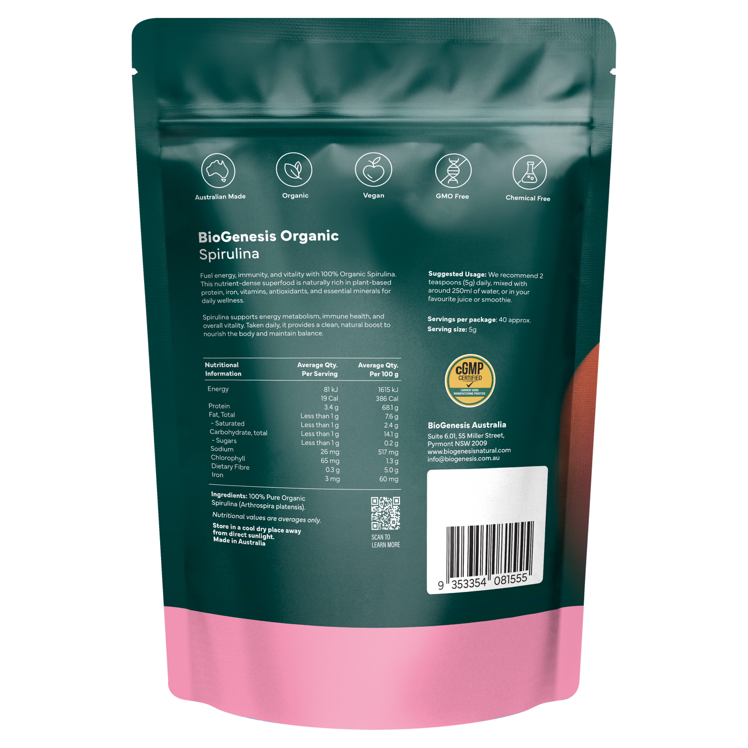 Organic Spirulina – 200g
