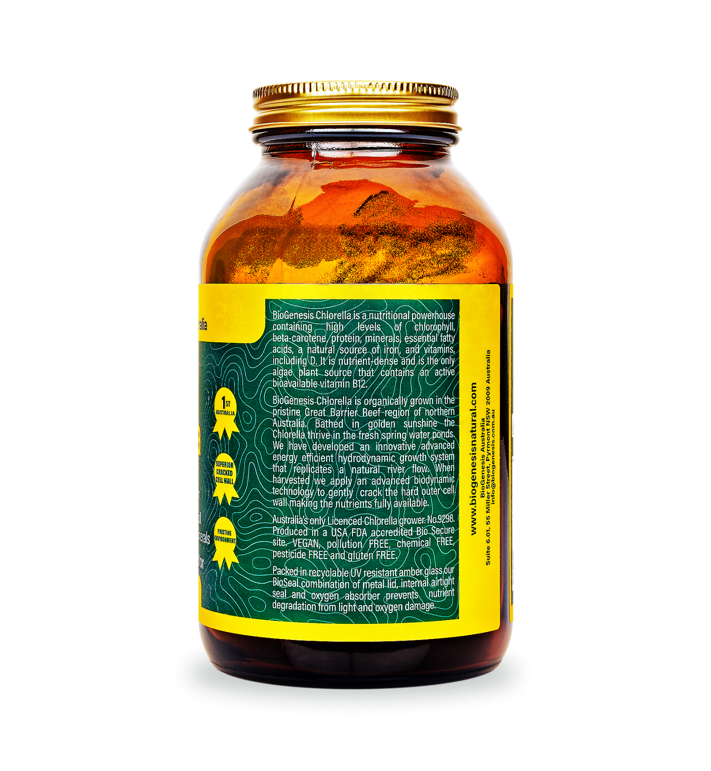 Australian Organic Chlorella Powder, 200g