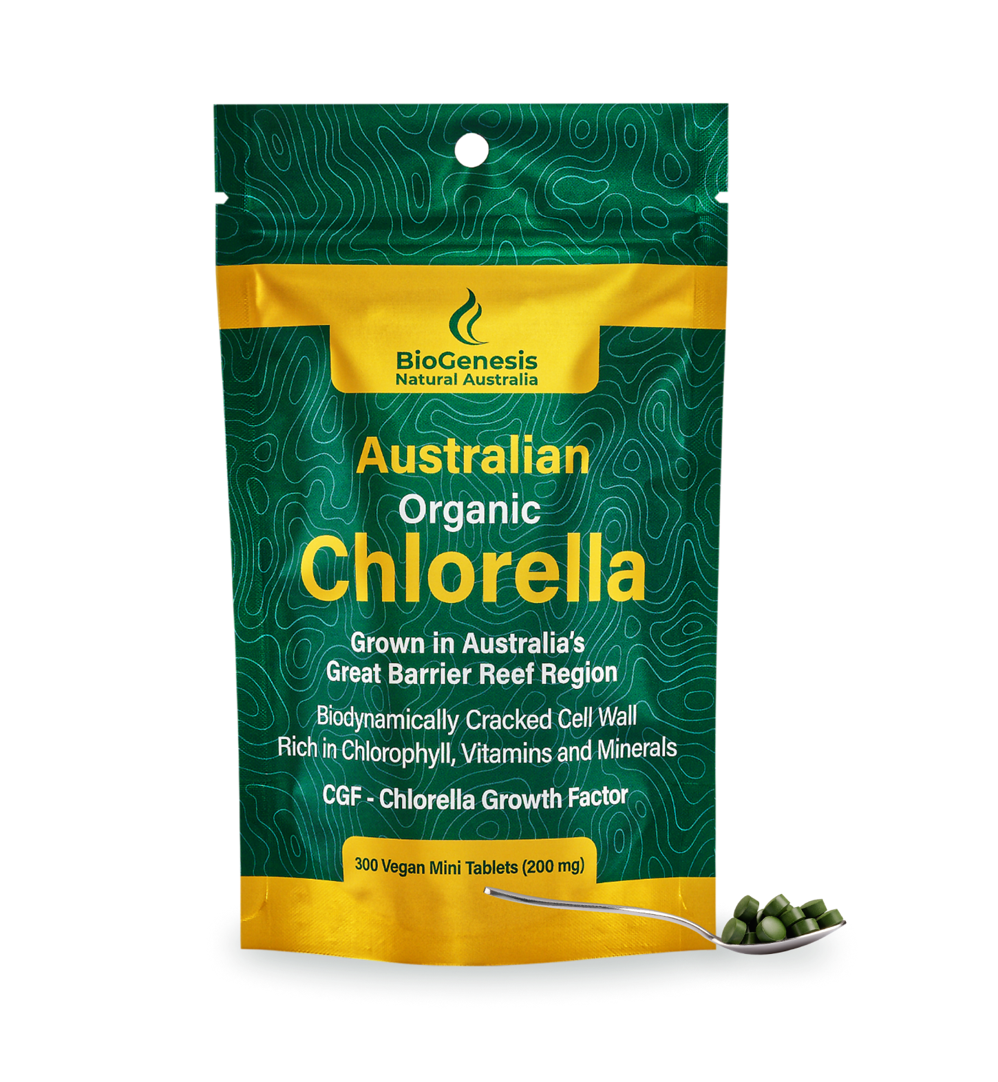 Australian Organic Chlorella Mini Tablets, 300
