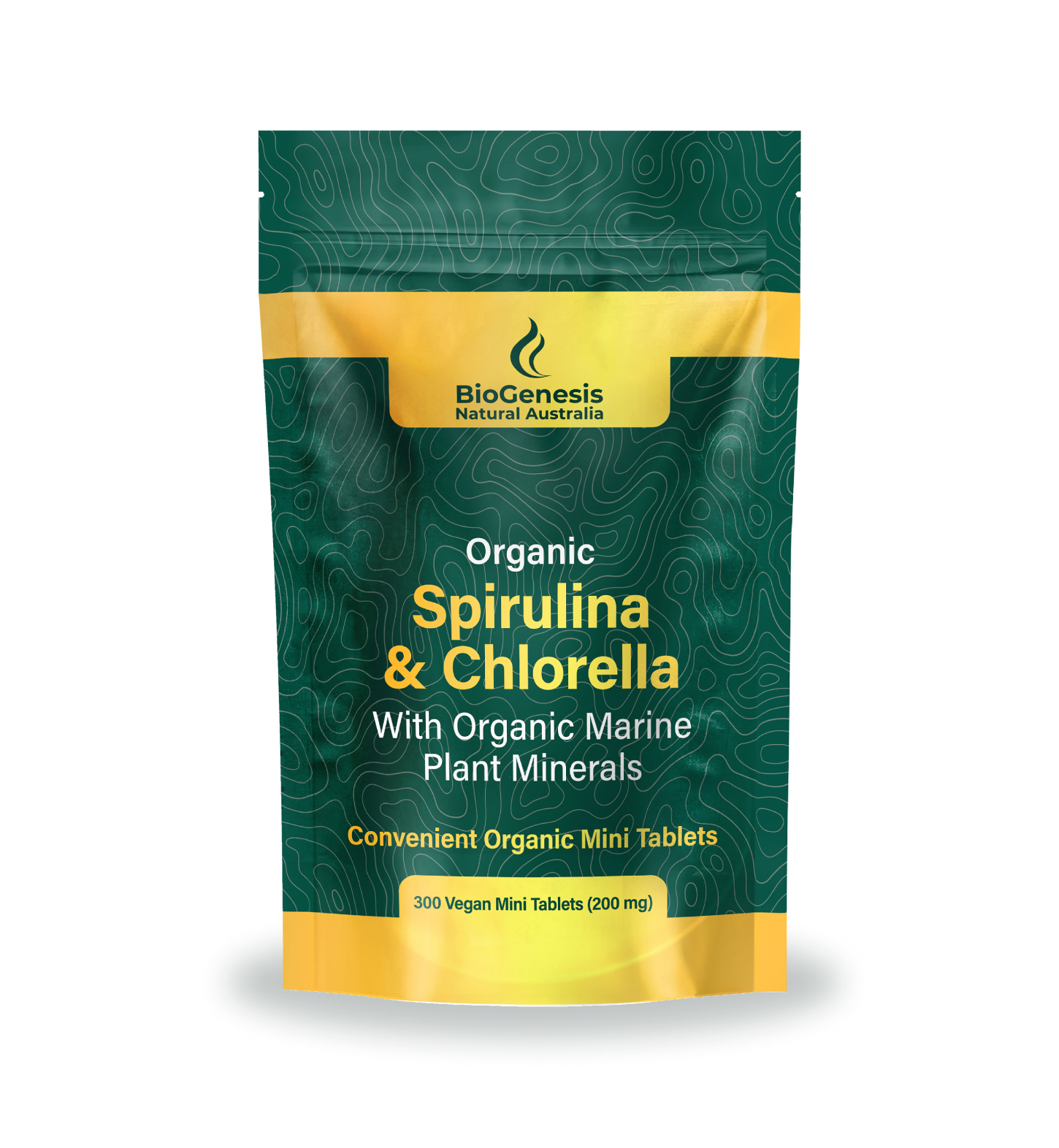 Organic Spirulina & Chlorella Mini Tablets, 300