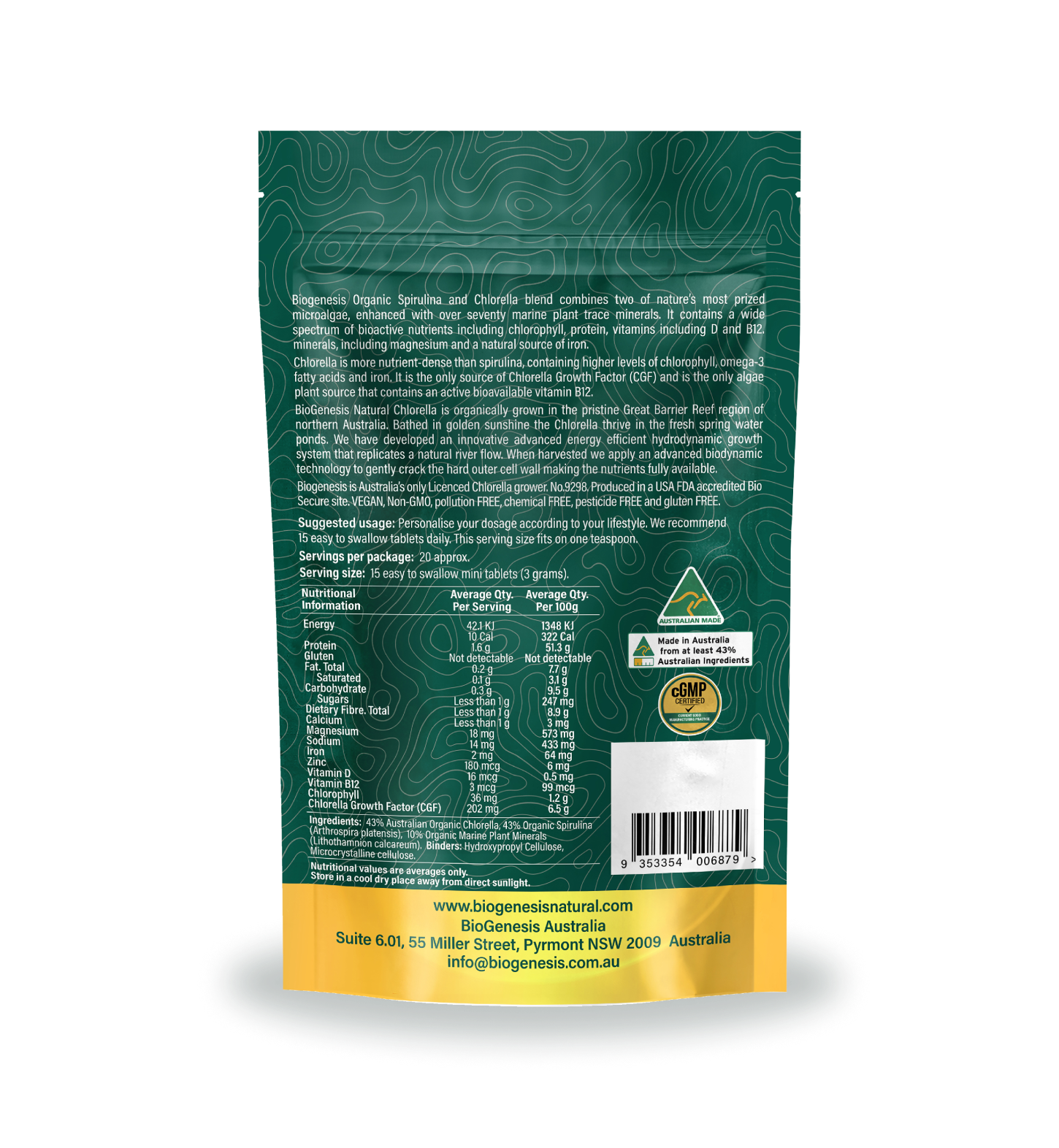 Australian Organic Spirulina & Chlorella