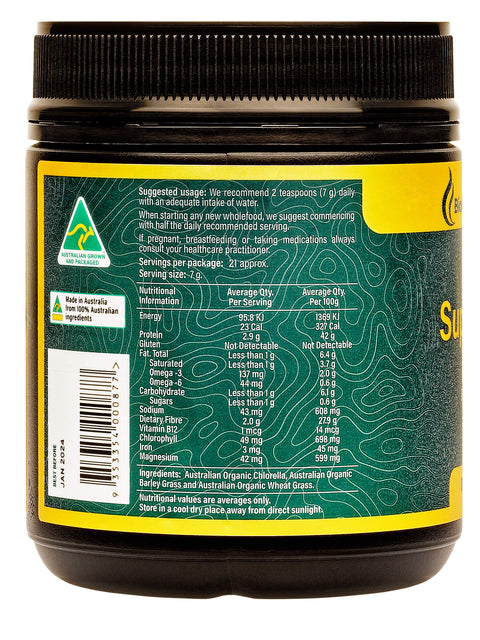 Australian Organic Super Greens Powder 150 grams