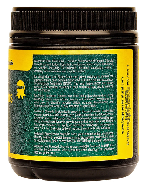 Australian Organic Super Greens Powder 150 grams