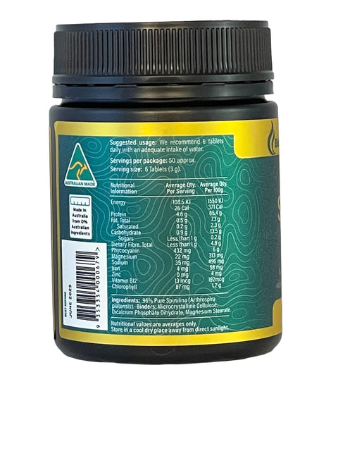 Spirulina Californian Desert Grown - Tablets  (300 & 600 tablet sizes)